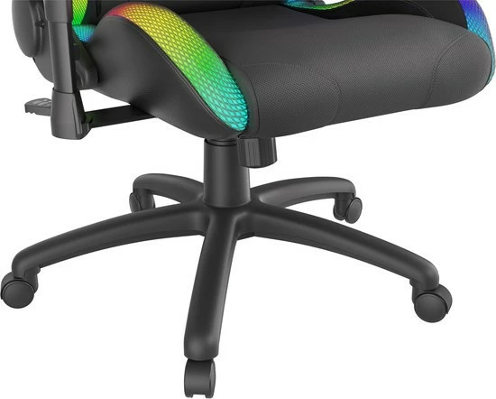 Karrige gaming Genesis Trit 500 RGB, Eco lëkurë dhe tekstil, e zezë