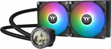 Ftohës AIO me ujë Thermaltake TH280 V2 Ultra ARGB Sync (CL-W385-PL14SW-A), radiator 280 mm, LCD 2.1\" 480x480, 2x140 mm PWM, i bardhë