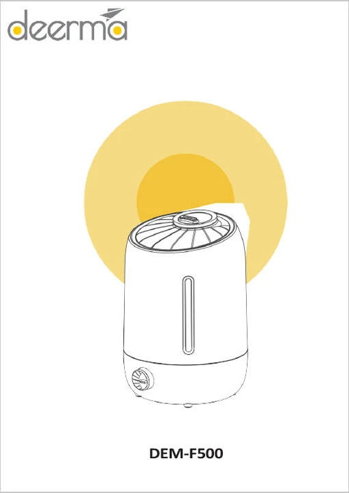 Humidifikues ajri ultrasonik Deerma F500, 5L, i bardhë