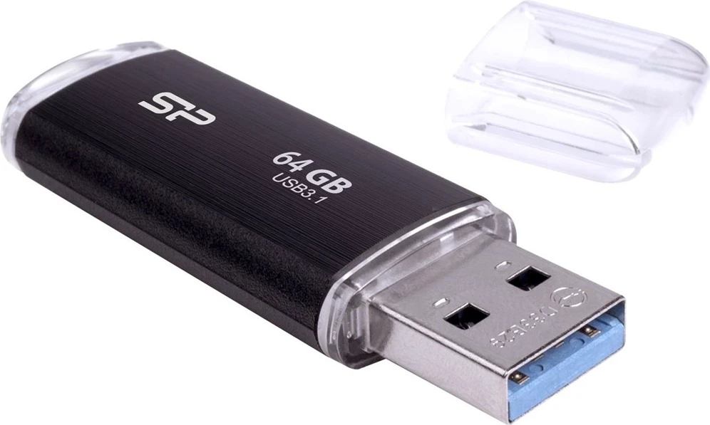 USB Flash Drive Silicon Power Blaze B02, 64GB, Lloji A, Gjen 1, e zezë