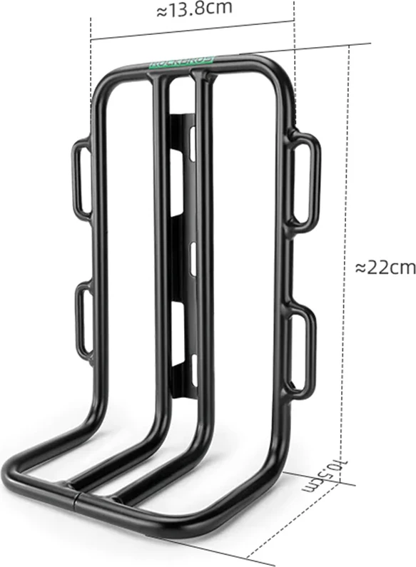 Raft përpara biçiklete Rockbros 33210010001, për vilë biçiklete, i zi