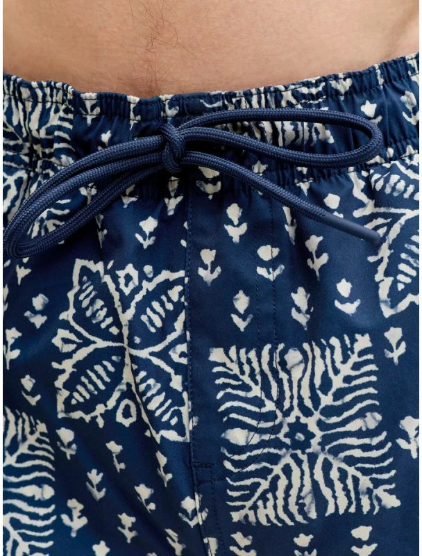 Shorce noti për meshkuj Jack&Jones JPSTMAUI SHELL AOP SWIM SHORTS REG 12291808, blu [Madhësia: XXL]