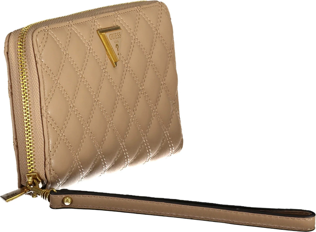 Portofol femra GUESS JEANS, bezhë