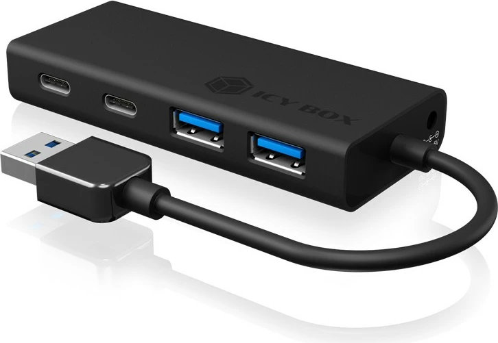 Hub USB ICY BOX IB-HUB1426-U3, USB 3.2 Gen 1, 5000 Mbit/s, i zi