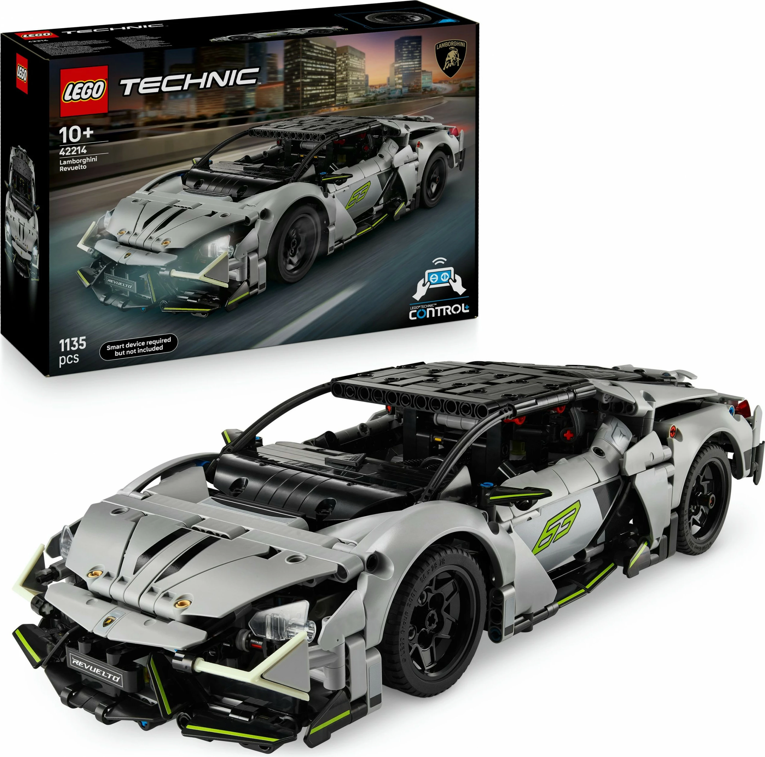Set ndërtimi LEGO Technic Lamborghini Revuelto 42214, 1135 pjesë, shumëngjyrësh