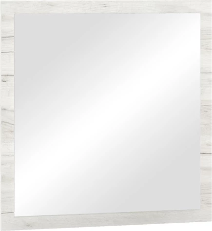 Tavolinë për grim me pasqyrë, ngjyrë e bardhë antike-lisi, 114.5x39.5x76cm