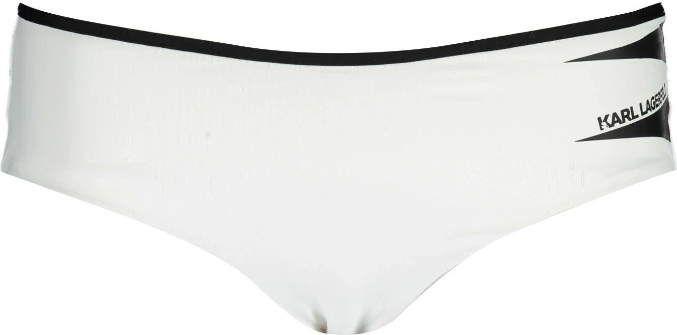 Bikine të poshtme për femra KARL LAGERFELD BEACHWEAR, të bardha
