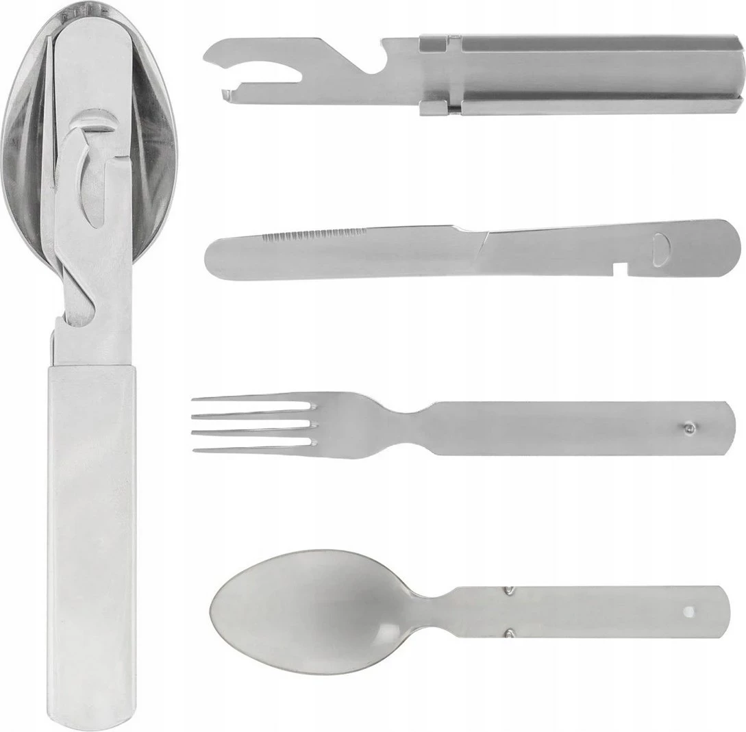 Set për kamping Helikon, 4 elemente, Inox, Argjendtë