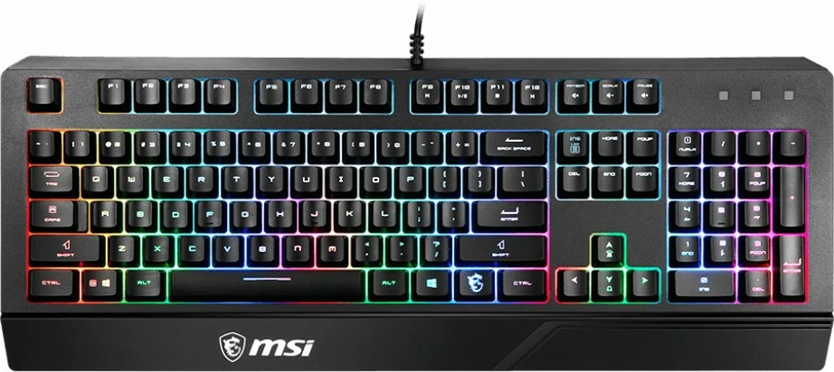 Tastierë MSI VIGOR GK20, Wired, USB, Membrane, RGB LED, Zezë