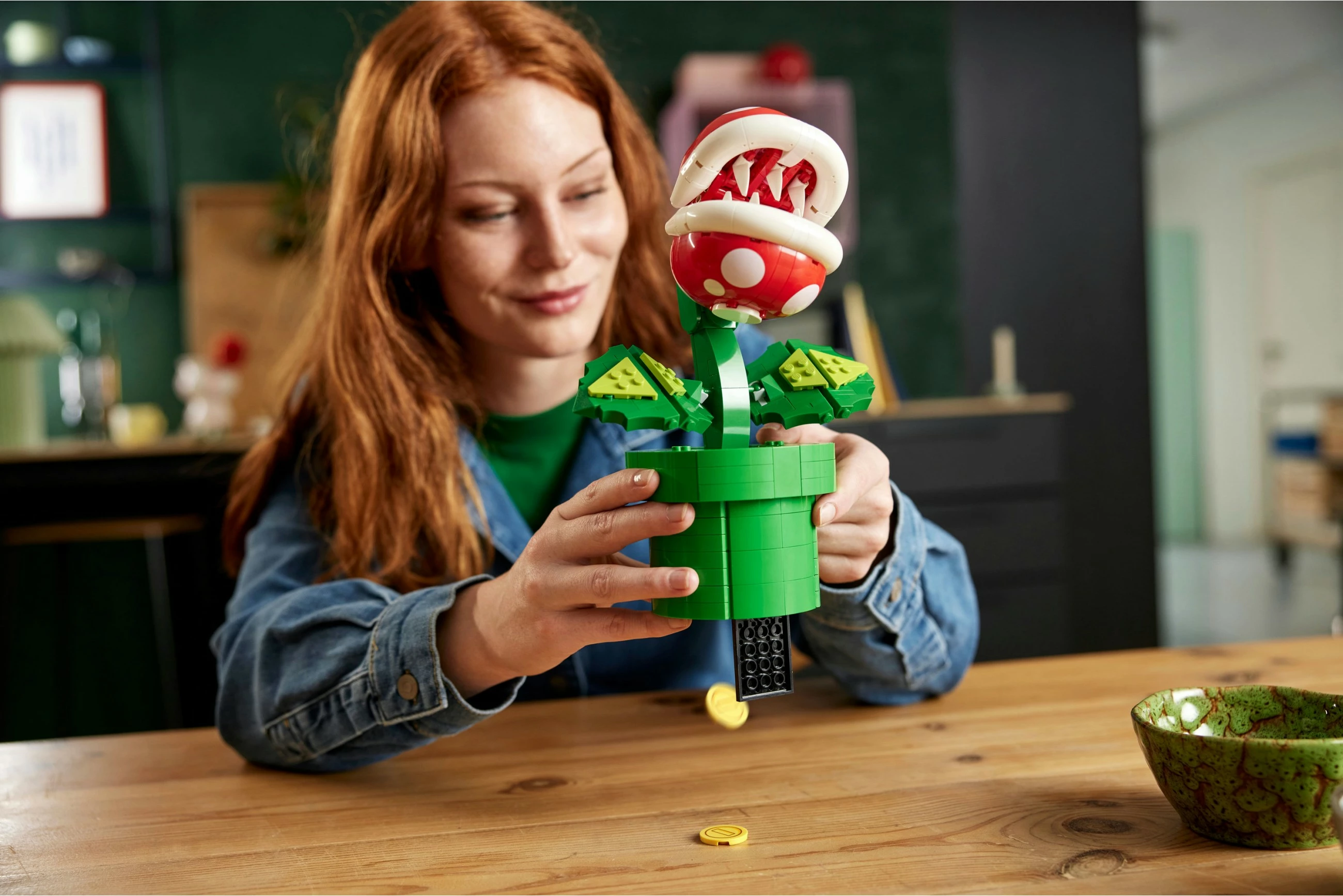 Set ndërtimi LEGO Super Mario Piranha Plant, 540 copë, shumëngjyrësh