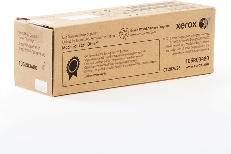 Toner, Xerox, 106R03480, rendiment 5500 faqe, madhësi XL, e zezë