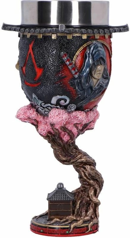 Kupë NEMESIS NOW Assassin's Creed Shadows 19.5 cm, rrëshirë me insert inox, e kuqe