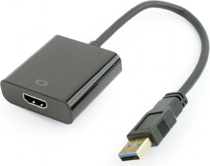 Adapter Gembird A-USB3-HDMI-02, USB 3.0 në HDMI, i zi