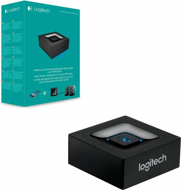 Adapter audio Bluetooth Logitech 980-000912, A2DP, hyrje 3.5 mm, rreze 15 m, i zi