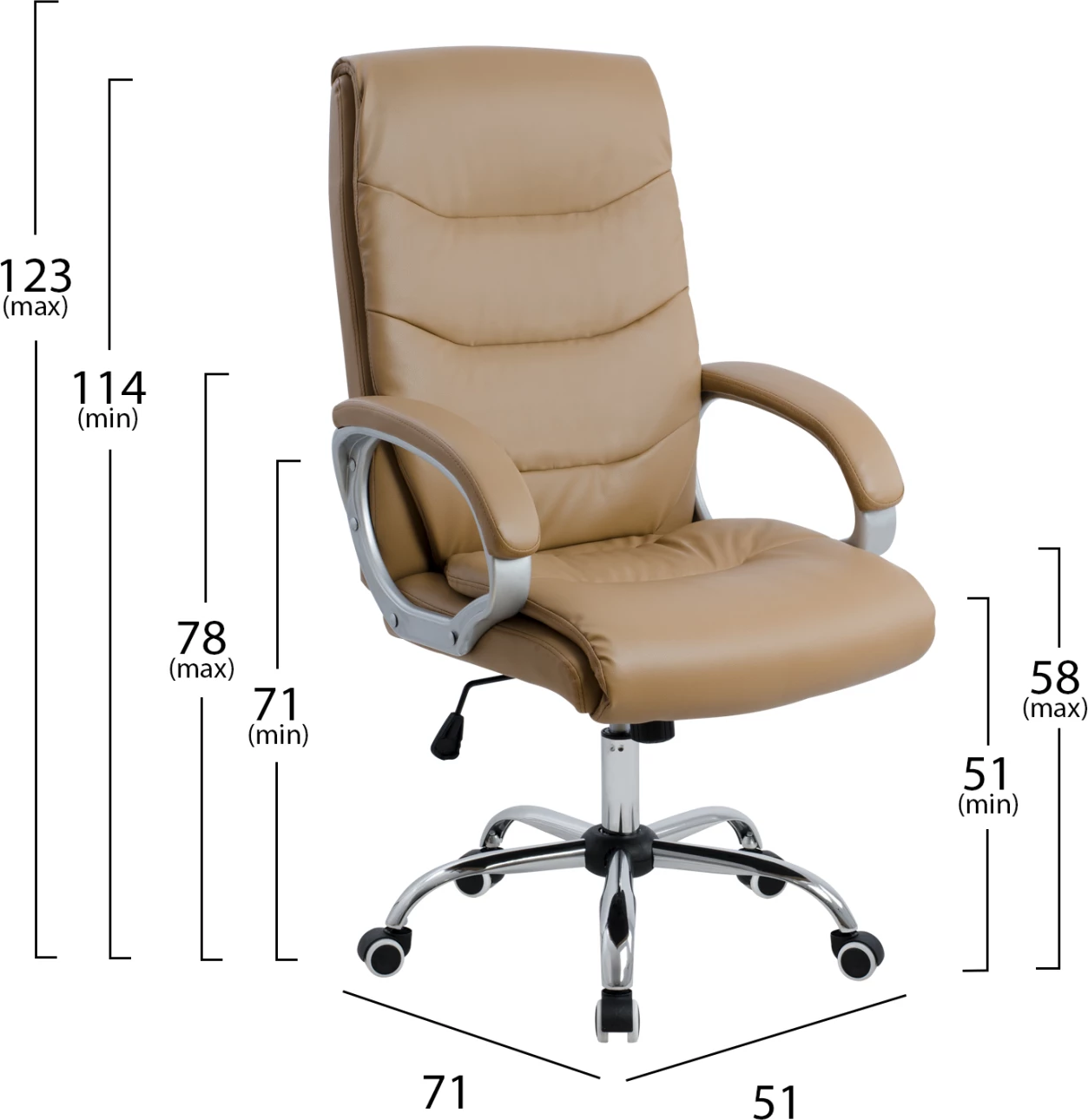 Karrige për zyre ZAMORA FH1087.09, e kaftë