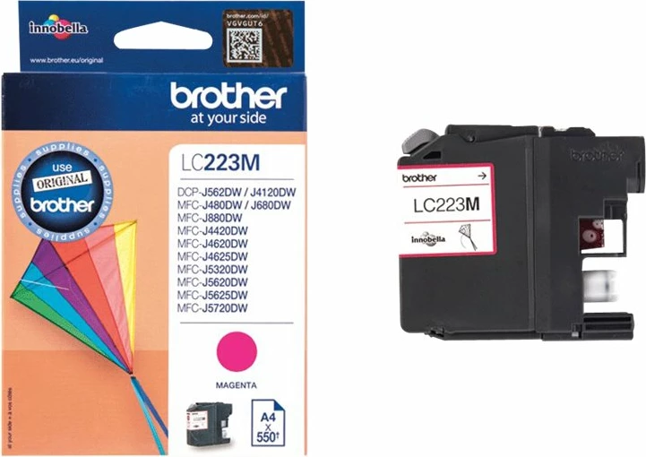 Toner Brother LC223M, Magenta, 550 faqe, 1-pack