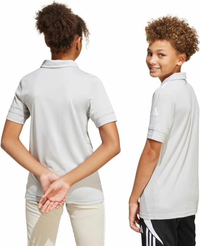 Maicë polo për fëmijë adidas, e hirtë