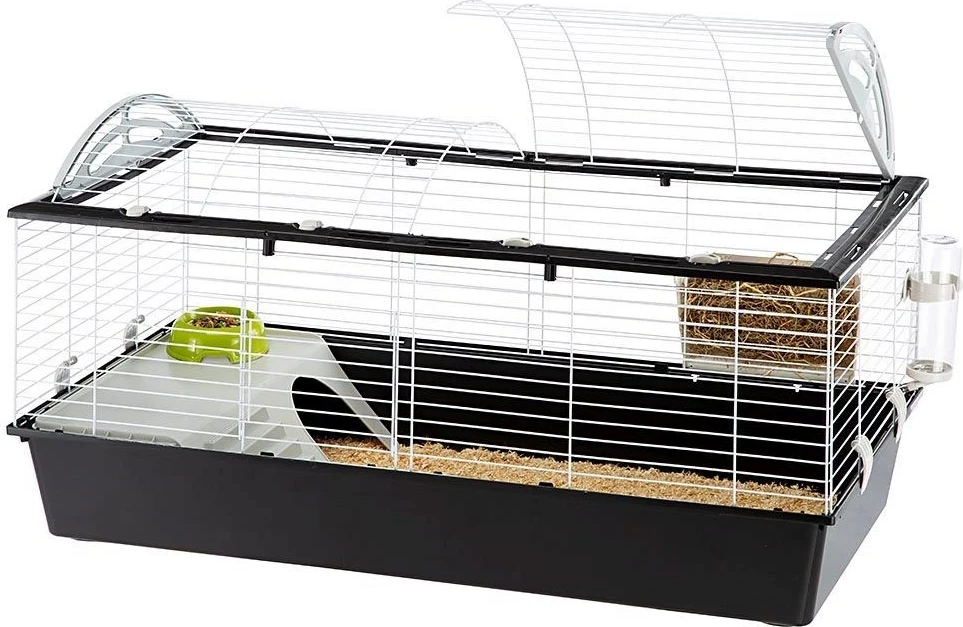 Kafaz FERPLAST Casita 120 për lepur ose kavie, 1190x580x580mm, i bardhë