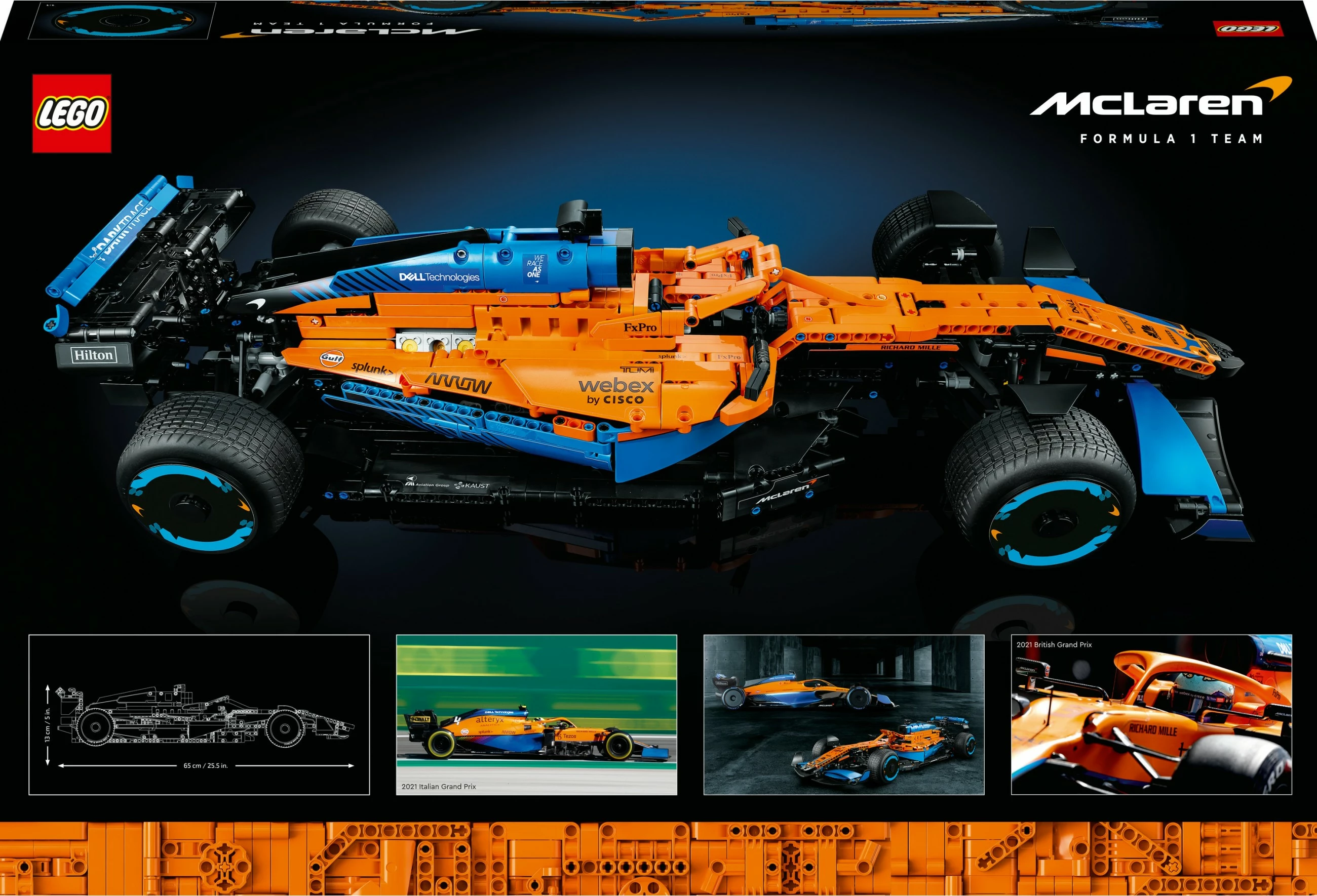 Set për ndërtim LEGO Technic McLaren Formula 1, 1434 pjesë, shumëngjyrësh