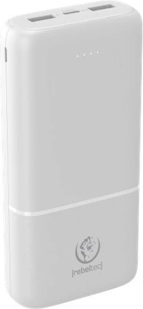 Powerbank Rebeltec P20, 20000mAh, 10W, Bardhë