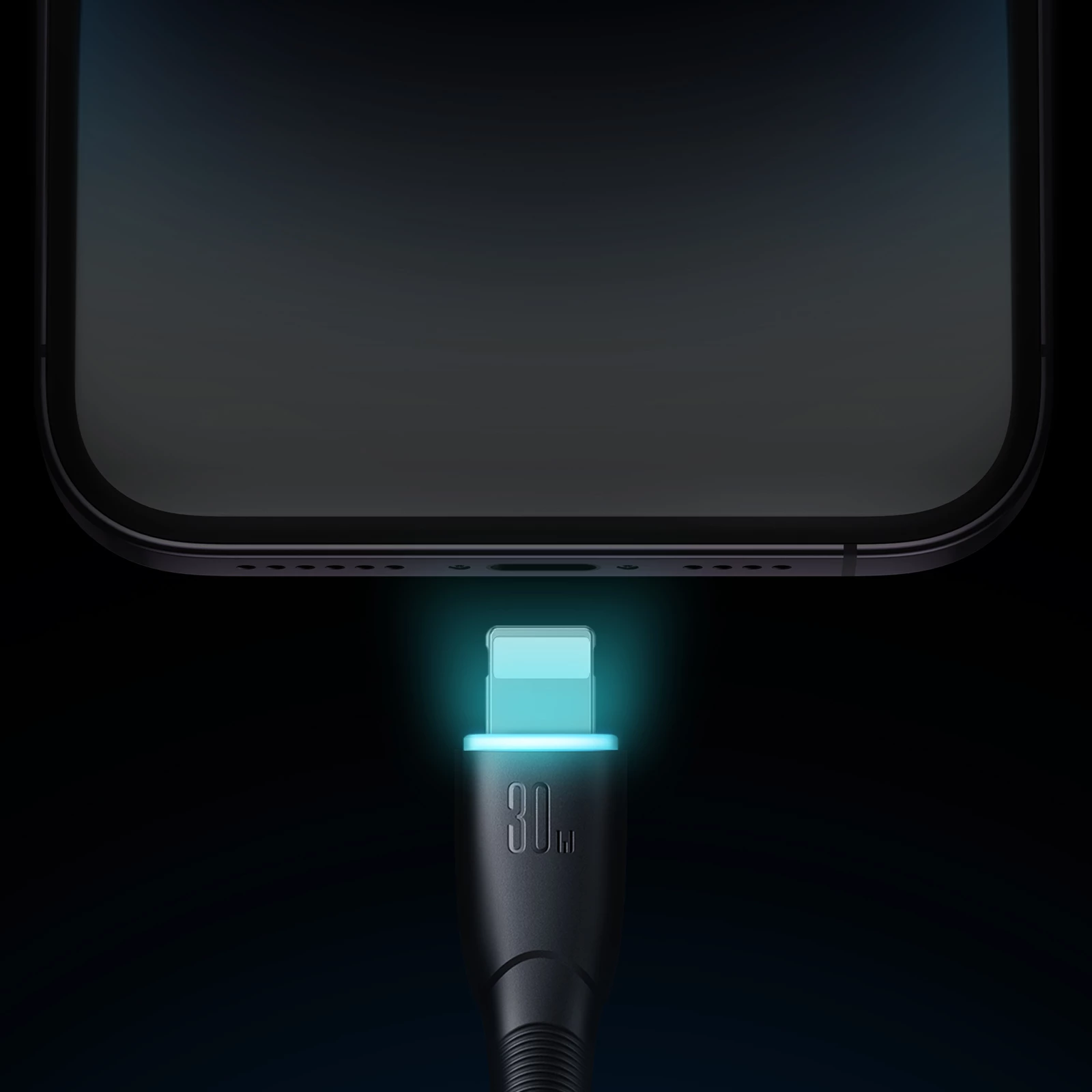 Kabllo Joyroom Starry Series SA32-CL3, USB-C në Lightning, 1m, 30W, e zezë