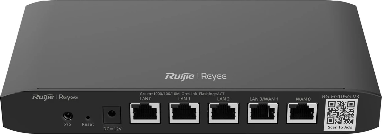 Router Ruijie Reyee RG-EG105G-V3, 4 porta Gigabit Ethernet, i zi