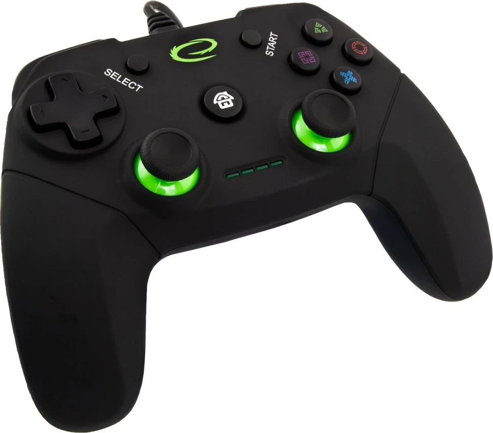 Kontroller gaming Esperanza EGG110K për PC, Playstation 3, i zi
