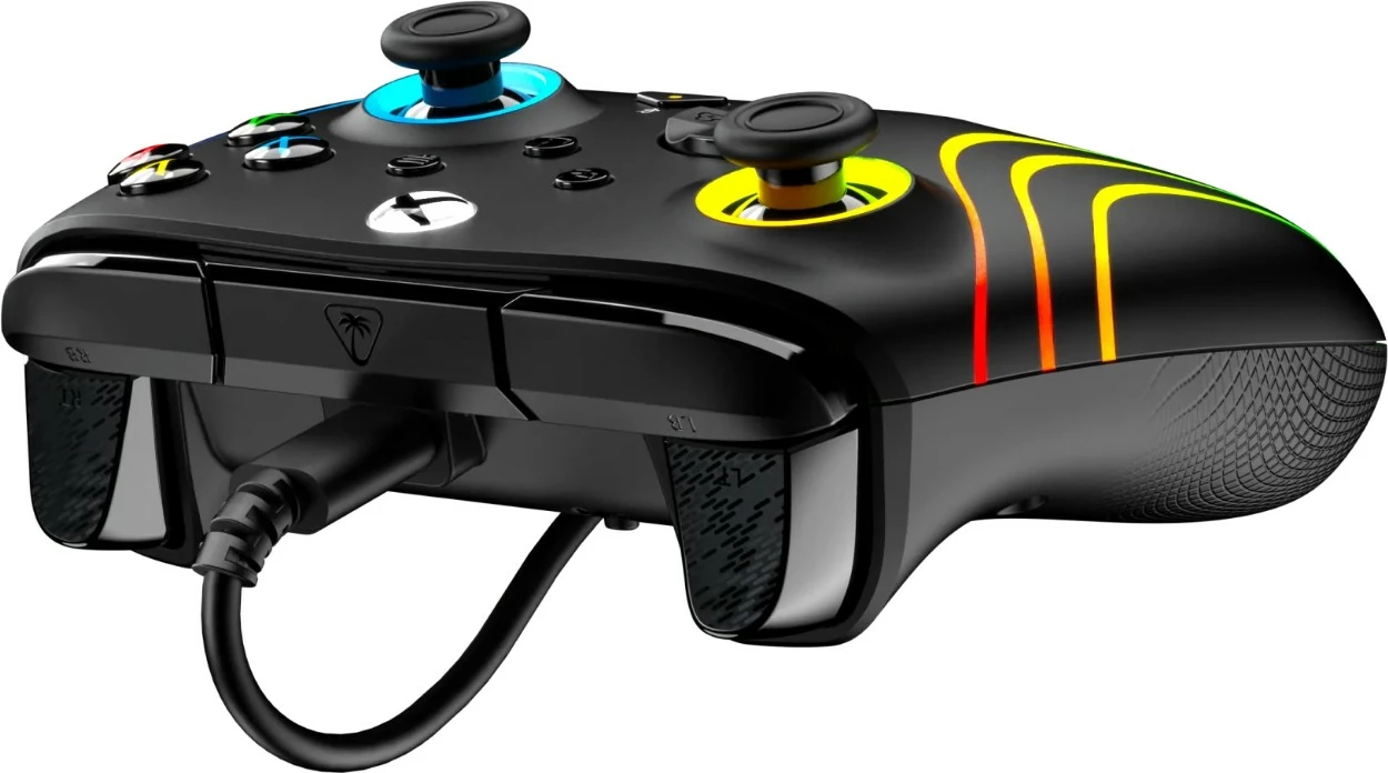 Kontroller me kabllo Turtle Beach Afterglow Wave për Xbox/PC, RGB, i zi