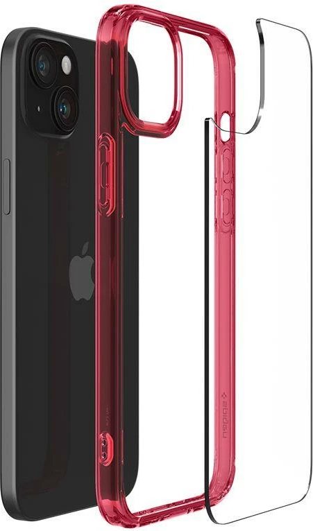 Mbështjellës Spigen Ultra Hybrid për iPhone 15 Plus, Kuqe