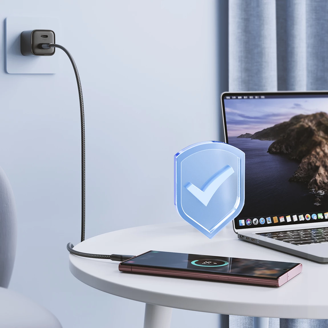 Kabllo Joyroom Surpass Series A11, USB-A në USB-C, 1.2m, 3A, e zezë