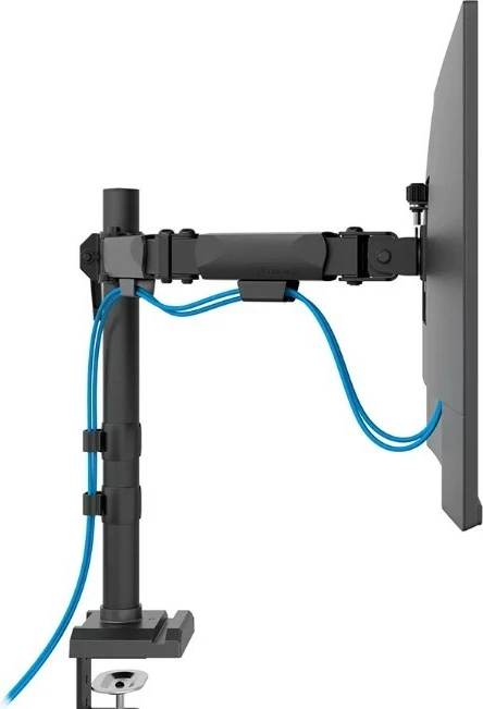 Krah monitori për tavolinë Neomounts DS60-600BL2, për 2 monitorë, Çelik, E zezë