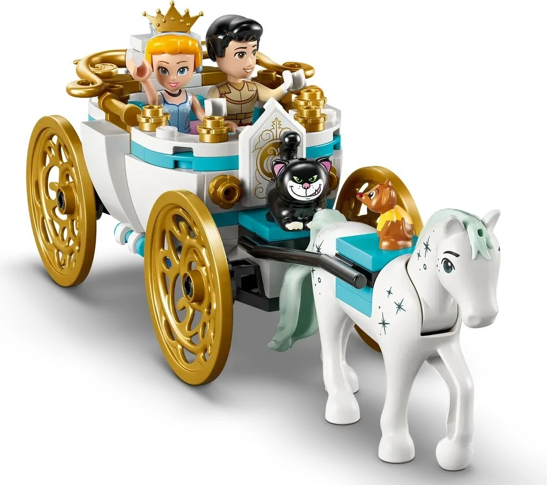 Set LEGO Disney Princess 43275, Kalaja dhe Karroca e Hirushes