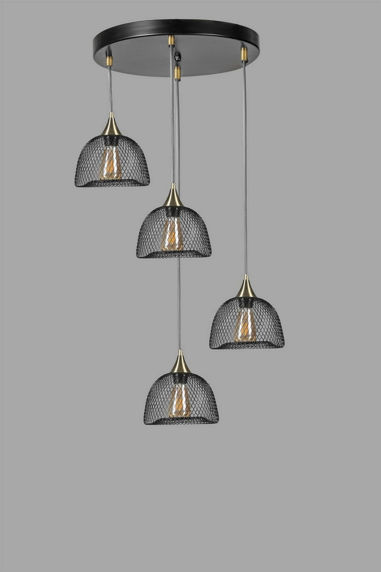 Llambë tavani Opviq, Nasa 4 llampa, ngjyrë e zezë