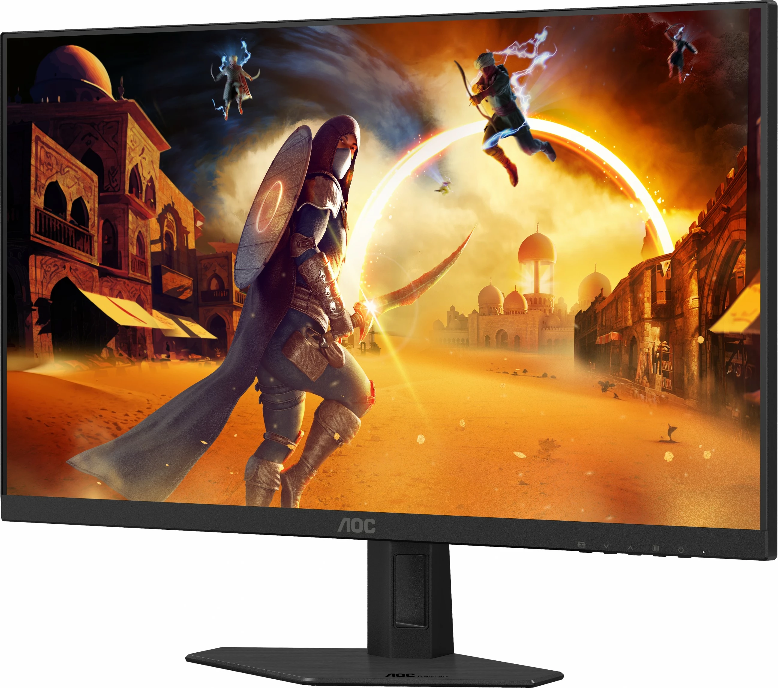 Monitor gaming AOC 27G4HRE 27 inç, Full HD, 200Hz, IPS, i zi/kuq