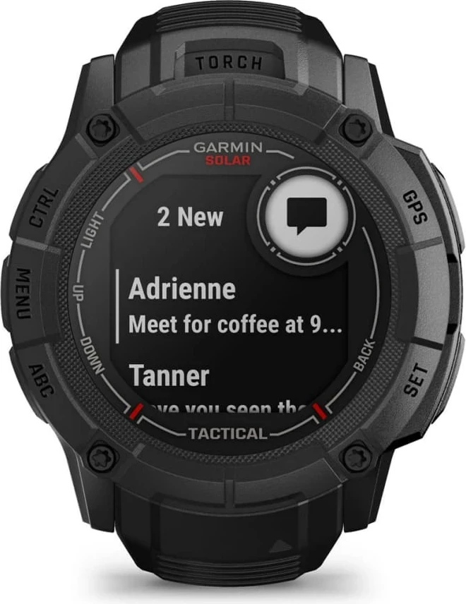 Smartwatch Garmin Instinct 2X Solar Tactical Edition, 50mm, GPS, Ekran me prekje, i zi