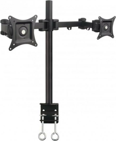 Mbajtës tavoline për monitorë Techly 301740, për 2 ekrane 13-27 inç, i zi