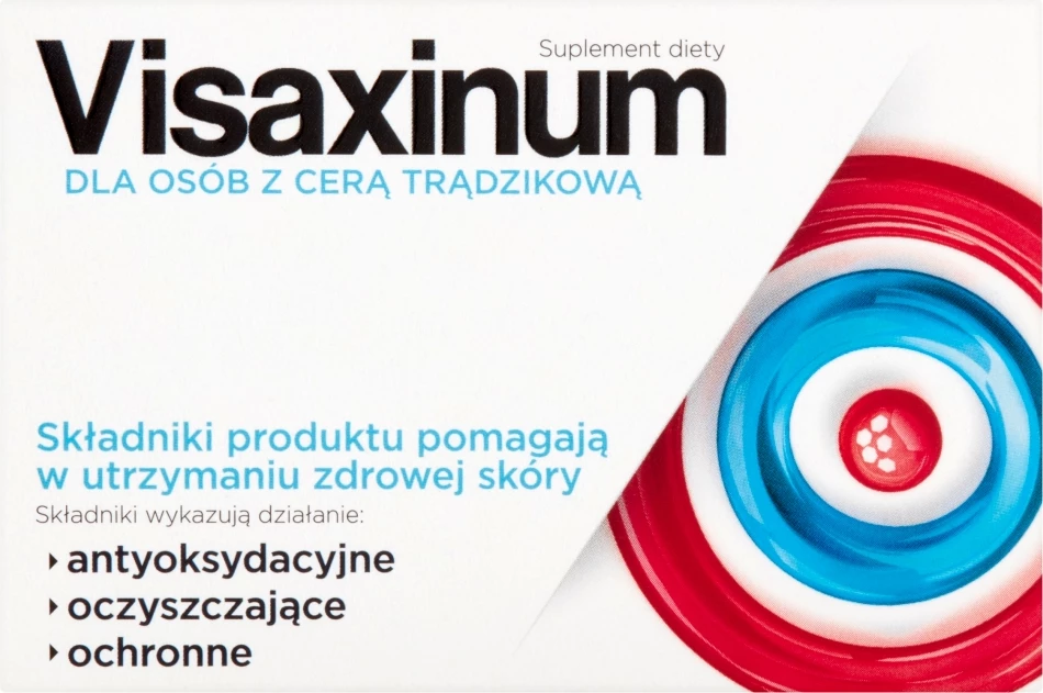 Shtesë ushqimore Visaxinum për lëkurë me akne, 30 tableta