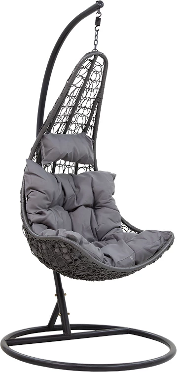 Karrige varëse për kopsht, ngjyrë gri, 103x83x200 cm