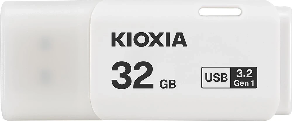 USB Flash Drive Kioxia TransMemory U301, 32 GB, USB Type-A 3.2 Gen 1, e bardhë