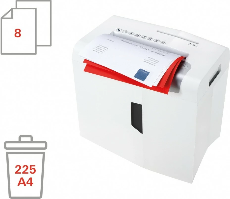 Makine shkatërruese dokumentesh HSM shredstar X8, 18L, prerje cross-cut, e bardhë