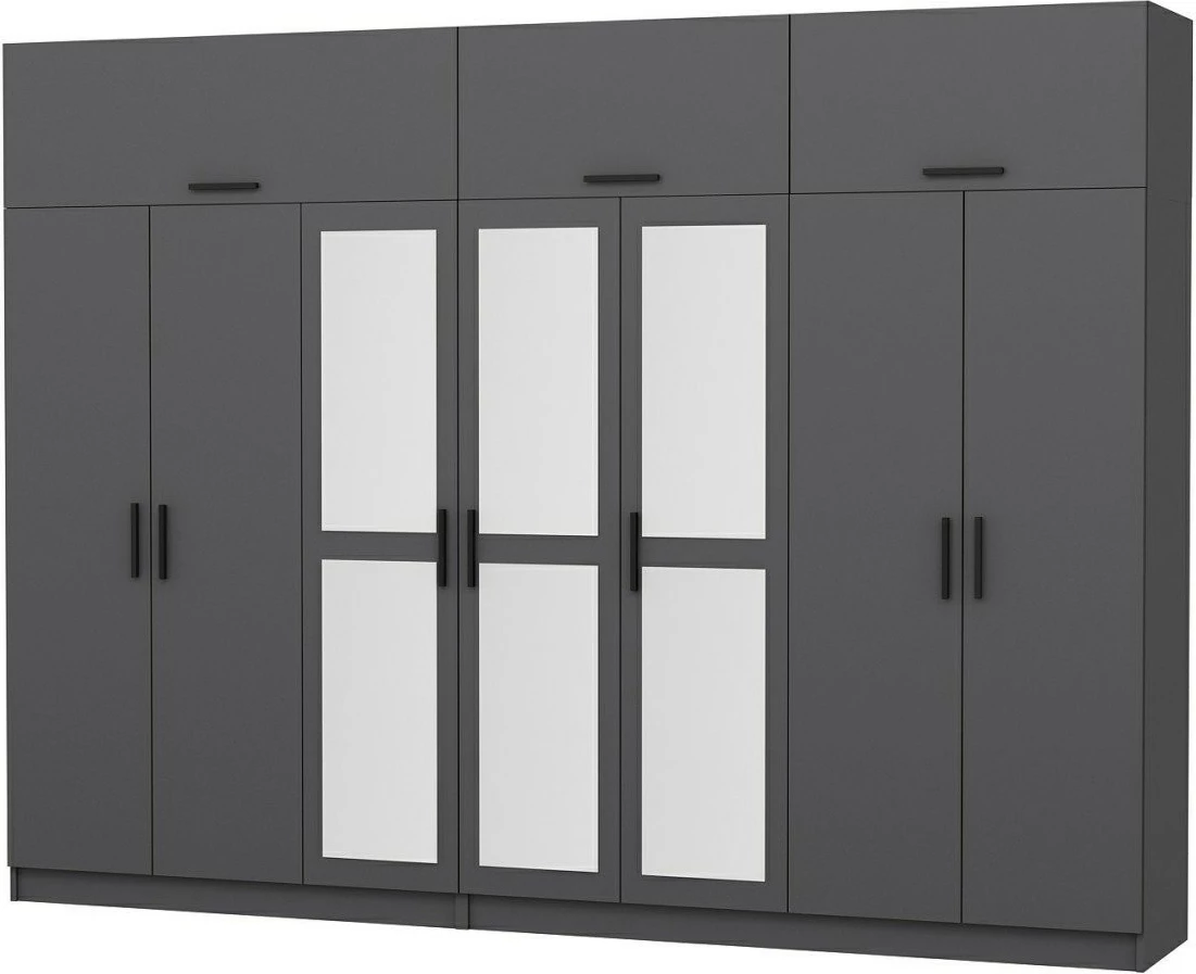 Dollap për rroba, ngjyrë antracit, Skye Decor, 5283