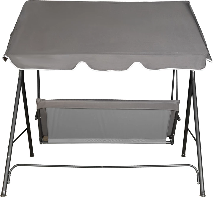 Lëkundëse kopshti Globo, metal i zi, material anthracite, 170x110x153cm