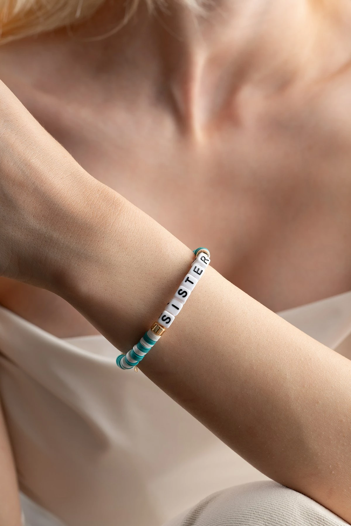 Byzylyk motrash, ngjyrë e gjelbër dhe e bardhë, Jumeon, B236610