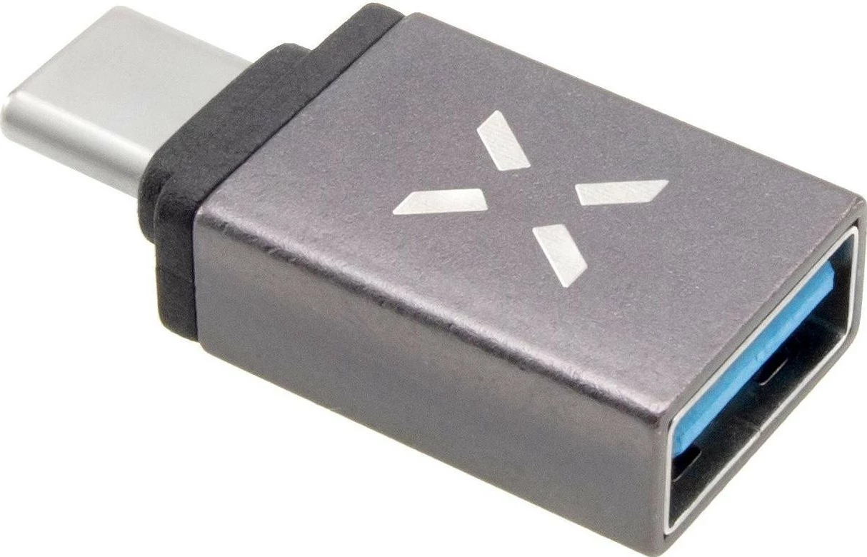 Adapter Fixed USB-A në USB-C, gri