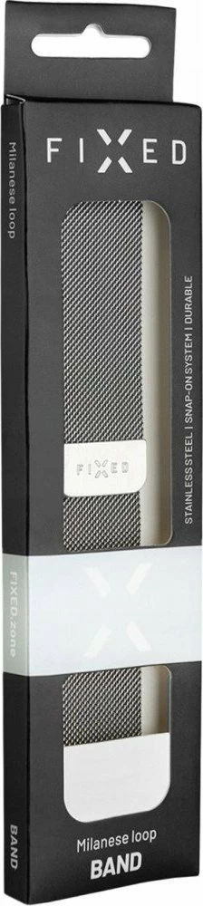 Rrip për Apple Watch Fixed Mesh FIXMEST-436-BK 49/45/44/42mm, argjend