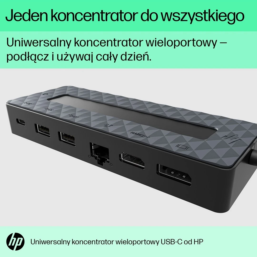 Hub HP universal, Ethernet LAN, 7 porte, USB-C, i zi