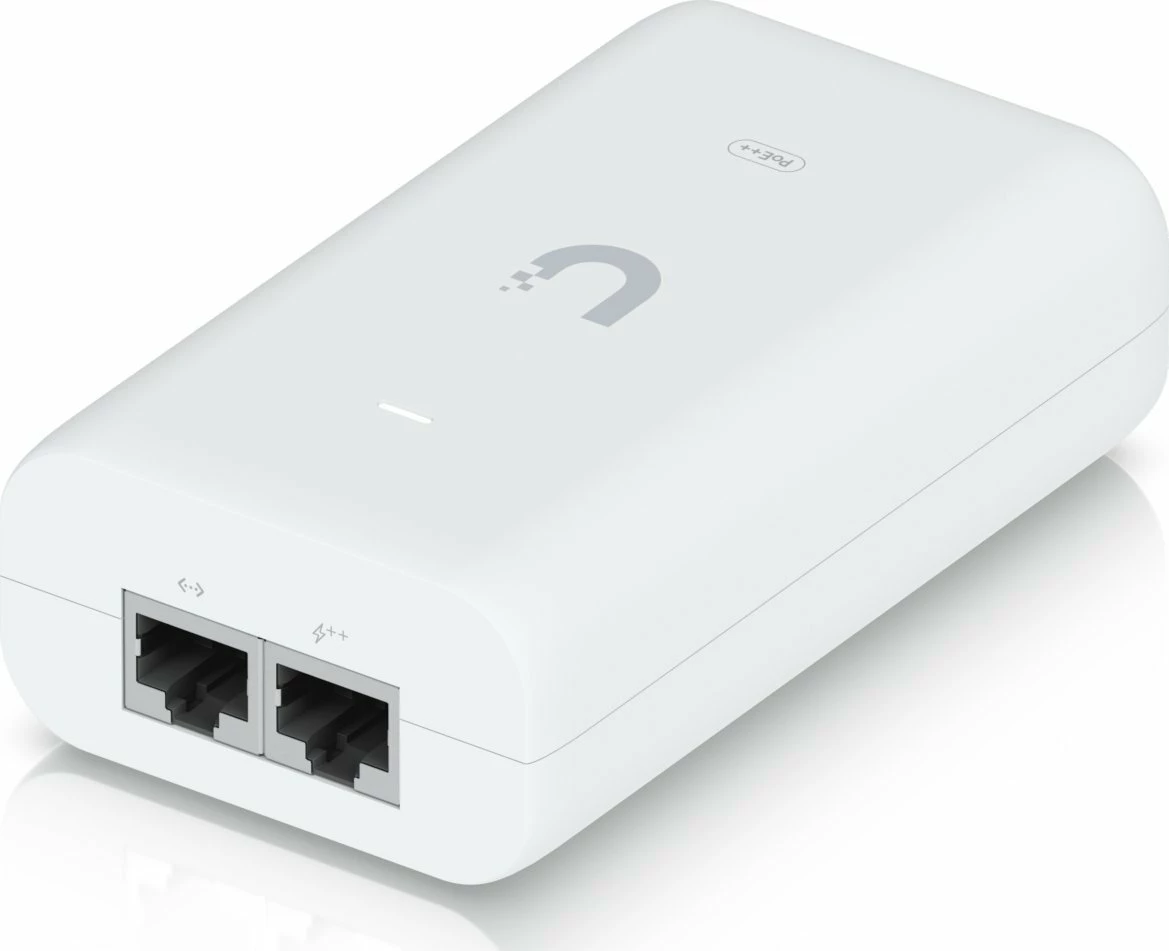 Adapter PoE++ Ubiquiti U-PoE++ 60W 48V Gigabit, i bardhë