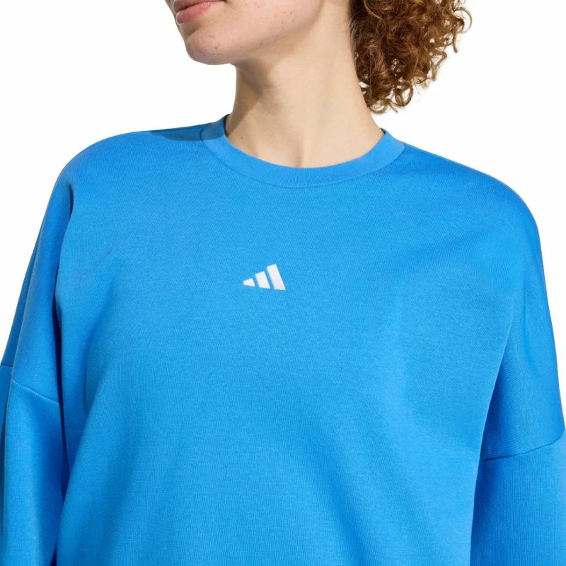 Duks femra adidas Essentials Small Logo Feelcozy KC5280, i kaltër