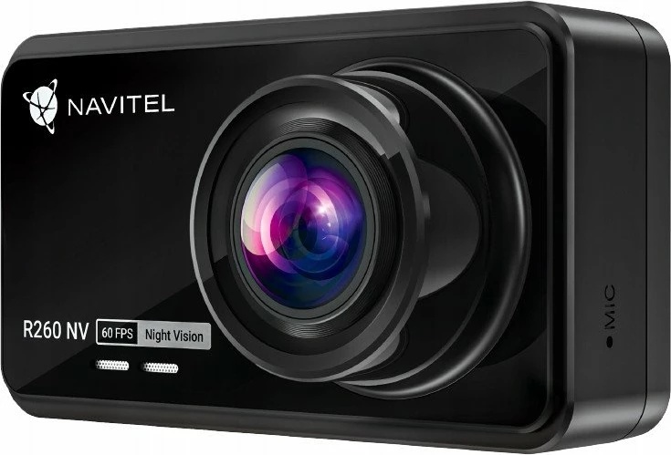 Kamerë dashcam Navitel R260 NV, Full HD 1080p 60fps, kënd 140°, microSD deri 256GB, Night Vision, e zezë, set me mbajtëse + karikues veture
