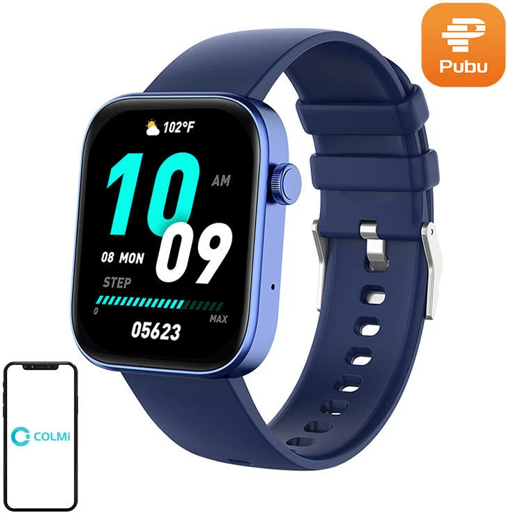Smartwatch Colmi P71, 1.9" IPS HD, Bluetooth, IP68, Kaltër